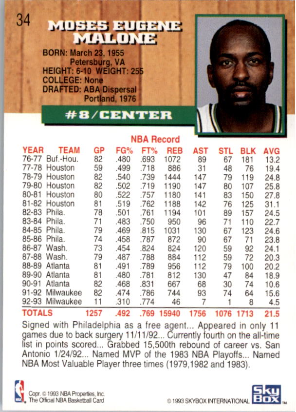 thumbnail 69  - A7935- 1993-94 Hoops Basketball Card #s 1-250 -You Pick- 10+ FREE US SHIP