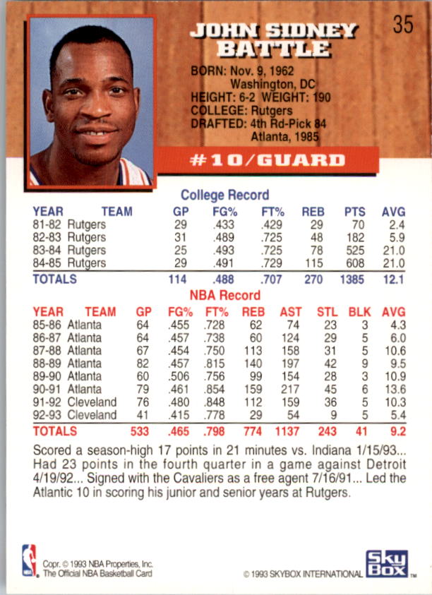 thumbnail 71  - A7935- 1993-94 Hoops Basketball Card #s 1-250 -You Pick- 10+ FREE US SHIP