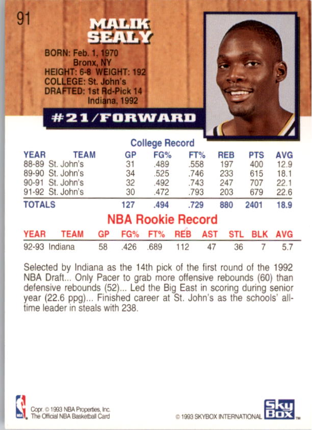 thumbnail 179  - 1993-94 Hoops Basketball #1-250 - Your Choice GOTBASEBALLCARDS