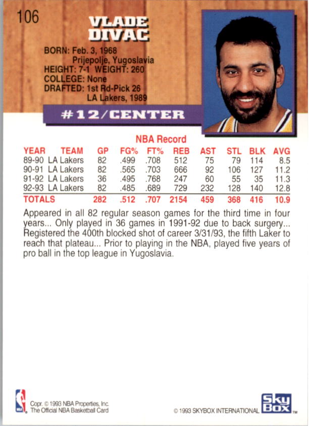 thumbnail 209  - 1993-94 Hoops Basketball Card Pick 1-250