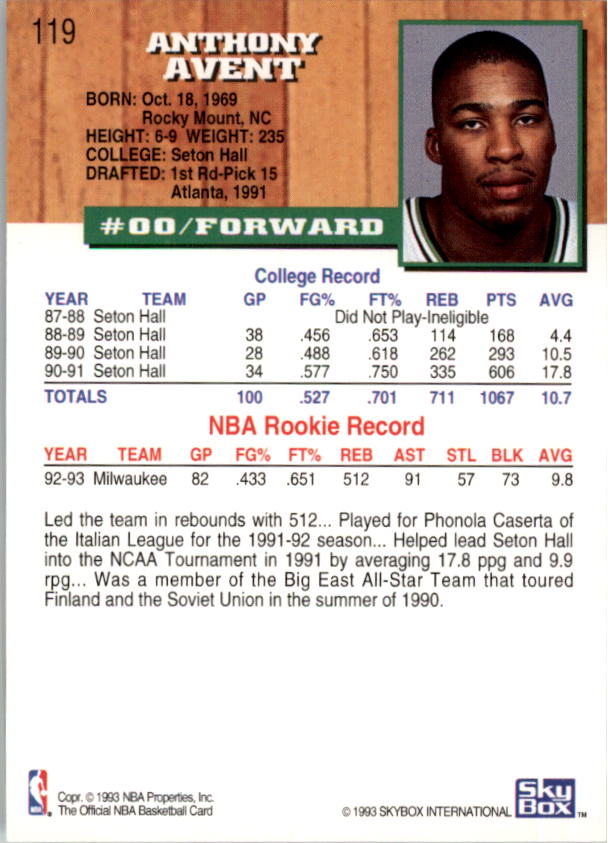 thumbnail 61  - 1993-94 Hoops Basketball Part 2 (Pick Choose Complete) Hardaway Ewing Worthy