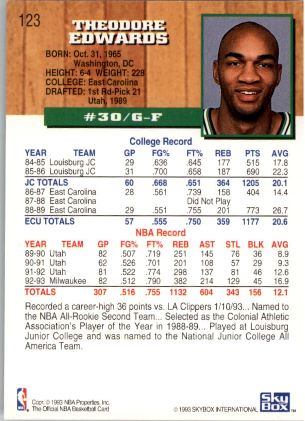 thumbnail 243  - 1993-94 Hoops Basketball #1-250 - Your Choice GOTBASEBALLCARDS