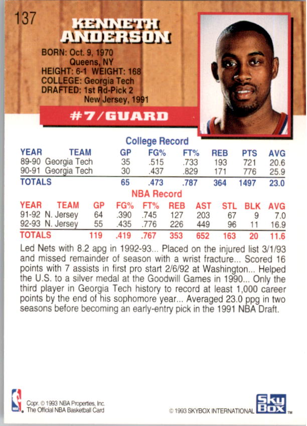 thumbnail 271  - 1993-94 Hoops Basketball Card Pick 1-250