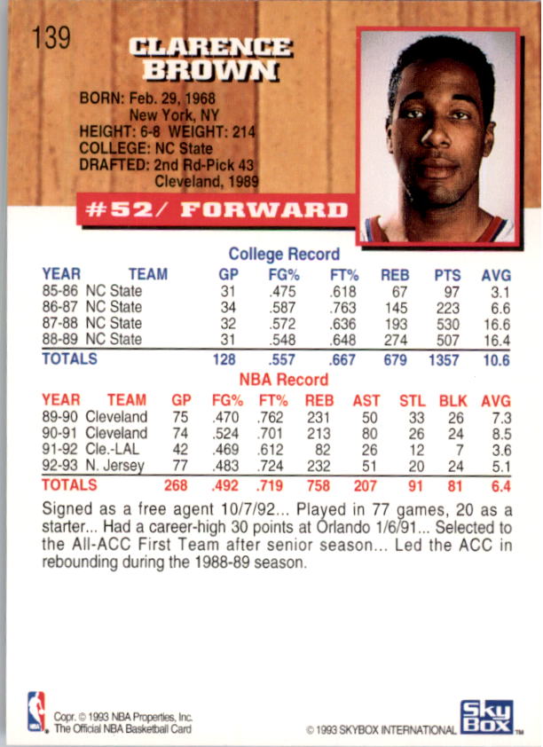 thumbnail 279  - A7935- 1993-94 Hoops Basketball Card #s 1-250 -You Pick- 10+ FREE US SHIP