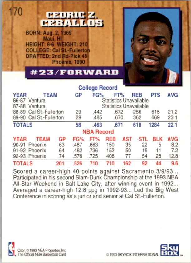 thumbnail 337  - 1993-94 Hoops Basketball #1-250 - Your Choice GOTBASEBALLCARDS