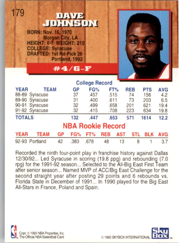 thumbnail 355  - 1993-94 Hoops Basketball Card Pick 1-250