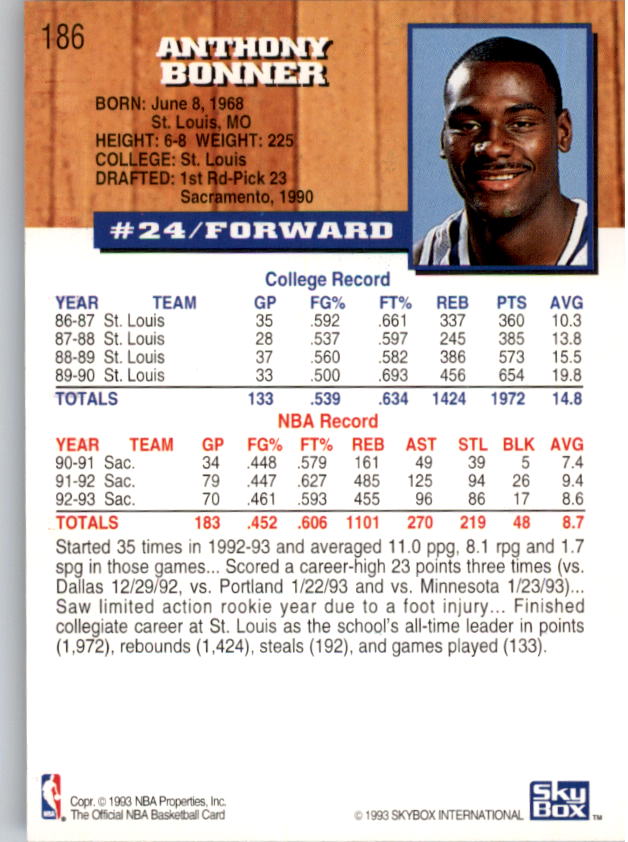 thumbnail 373  - A7935- 1993-94 Hoops Basketball Card #s 1-250 -You Pick- 10+ FREE US SHIP