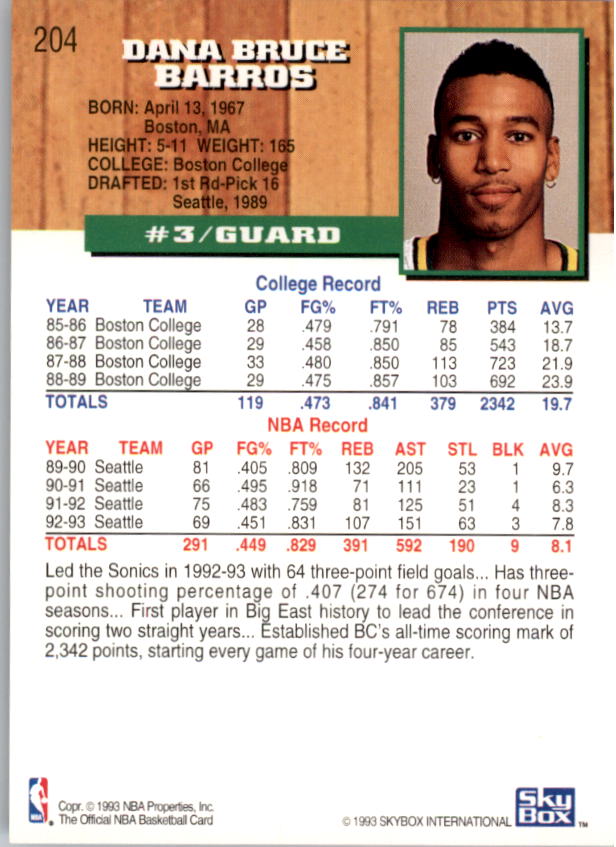 thumbnail 405  - 1993-94 Hoops Basketball #1-250 - Your Choice GOTBASEBALLCARDS