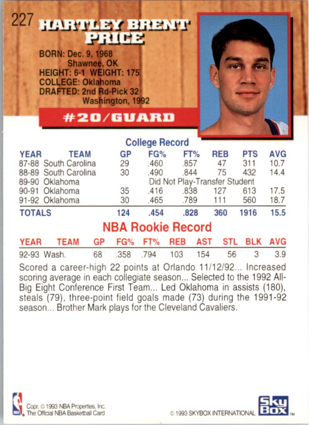 thumbnail 451  - 1993-94 Hoops Basketball Card Pick 1-250