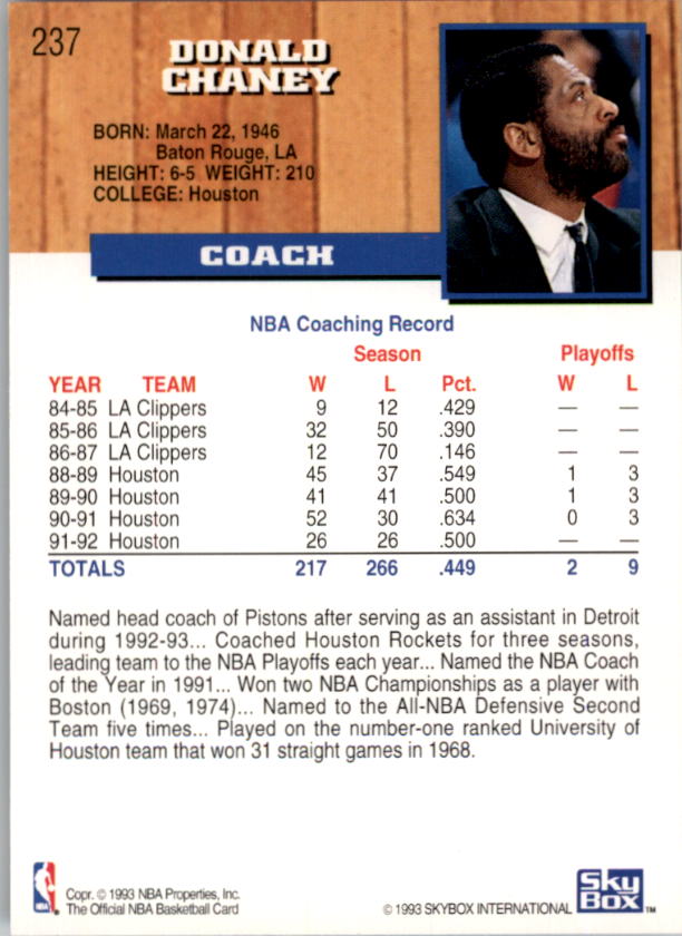 thumbnail 467  - 1993-94 Hoops Basketball Card Pick 1-250