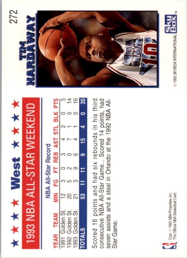 thumbnail 165  - 1993-94 Hoops Basketball Part 2 (Pick Choose Complete) Hardaway Ewing Worthy
