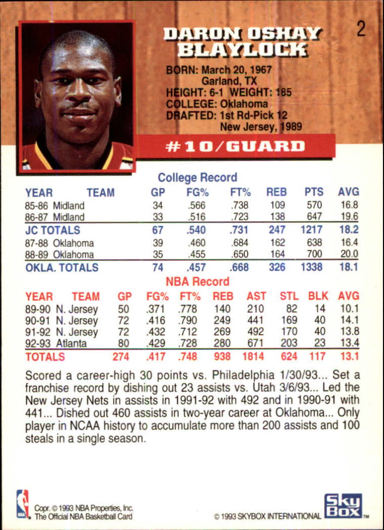 thumbnail 3  - 1993-94 Hoops Fifth Anniversary Gold Basketball Card Pick 1-165