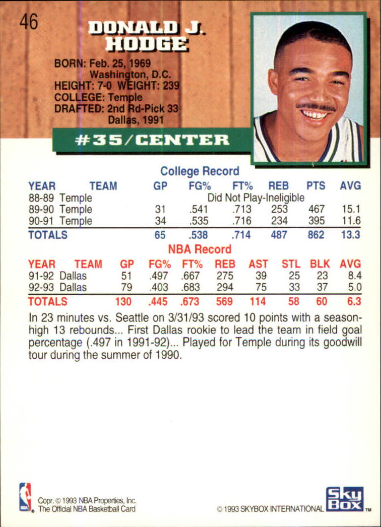 thumbnail 47  - 1993-94 Hoops Fifth Anniversary Gold Basketball Card Pick 1-165