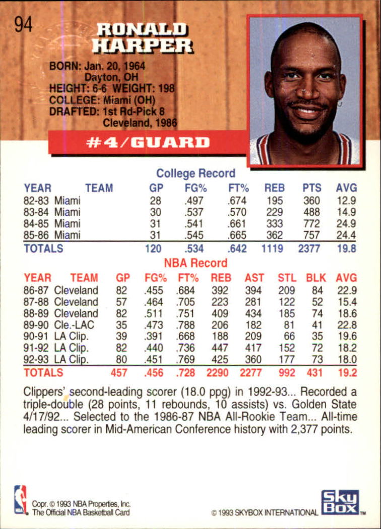 thumbnail 107  - 1993-94 Hoops Fifth Anniversary Gold Basketball Card Pick 1-165