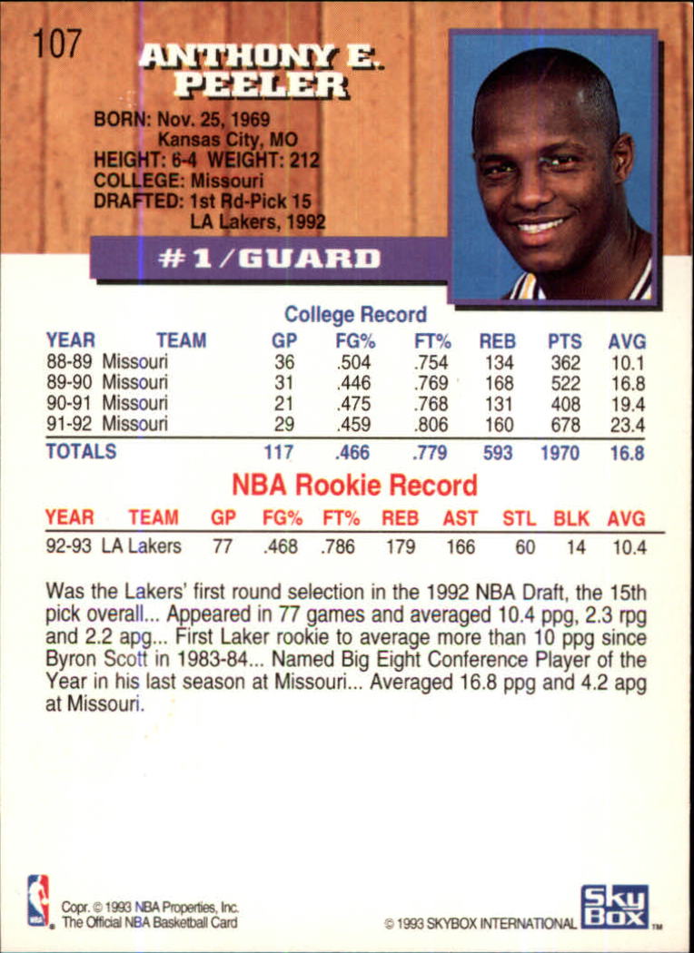 thumbnail 127  - 1993-94 Hoops Fifth Anniversary Gold Basketball Card Pick 1-165