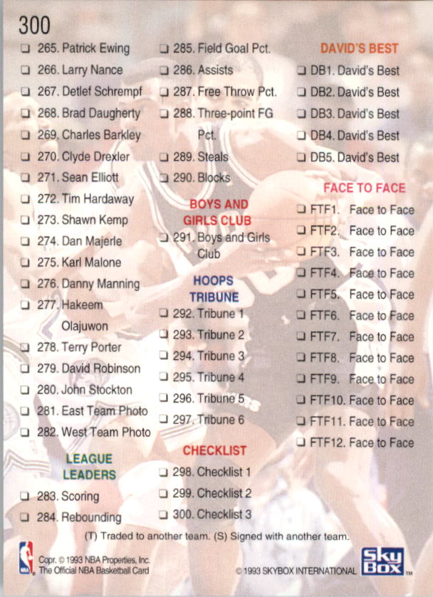 thumbnail 75  - 1993-94 Hoops Fifth Anniversary Gold 251+ (A7037) - You Pick - 10+ FREE SHIP