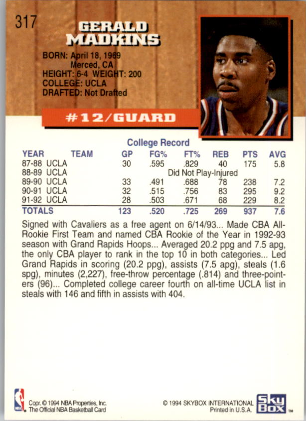 thumbnail 109  - 1993-94 Hoops Fifth Anniversary Gold 251+ (A7037) - You Pick - 10+ FREE SHIP