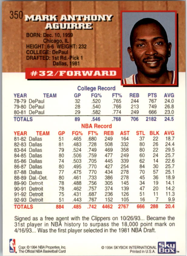 thumbnail 213  - 1993-94 Hoops Fifth Anniversary Gold Basketball Card Pick