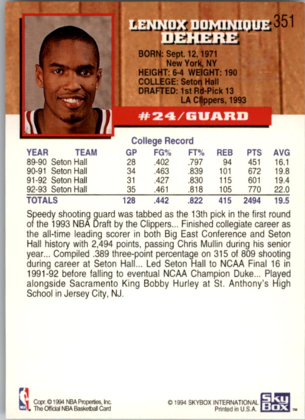 thumbnail 215  - 1993-94 Hoops Fifth Anniversary Gold Basketball Card Pick