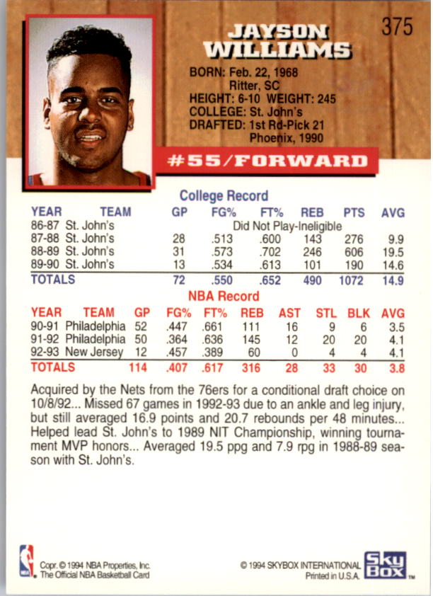 thumbnail 257  - 1993-94 Hoops Fifth Anniversary Gold Basketball Card Pick