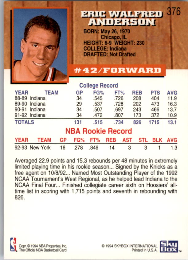 thumbnail 259  - 1993-94 Hoops Fifth Anniversary Gold Basketball Card Pick