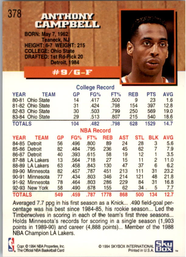 thumbnail 263  - 1993-94 Hoops Fifth Anniversary Gold Basketball Card Pick