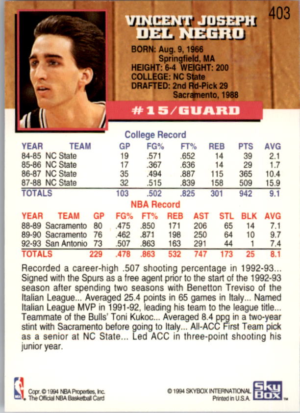 thumbnail 309  - 1993-94 Hoops Fifth Anniversary Gold Basketball Card Pick