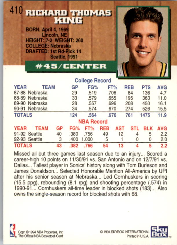 thumbnail 319  - 1993-94 Hoops Fifth Anniversary Gold Basketball Card Pick