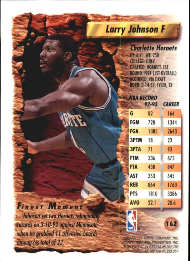 1993/1994 Finest Basketball Part 1 Main Set Cards #1 to #220 - Picture 303 of 411