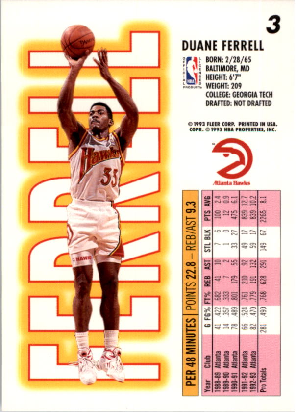 1993-94 Fleer Basketball Card Pick 1-250 - Picture 7 of 489
