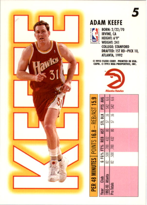 1993-94 Fleer Basketball Card Pick 1-250 - Picture 11 of 489
