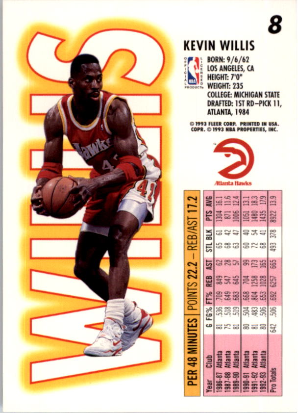 1993-94 Fleer Basketball Card Pick 1-250 - Picture 17 of 489