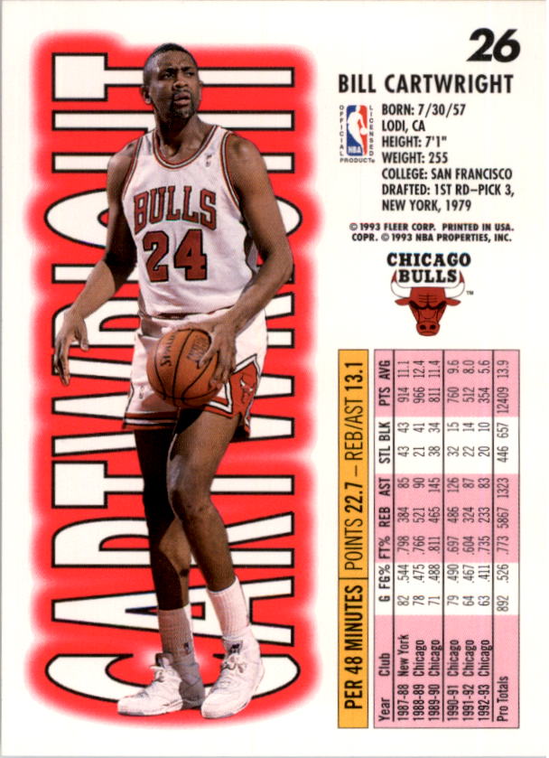 1993-94 Fleer Basketball Card Pick 1-250 - Picture 53 of 489