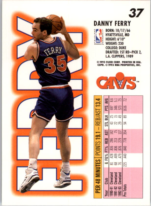 1993-94 Fleer Basketball Card Pick 1-250 - Picture 73 of 489