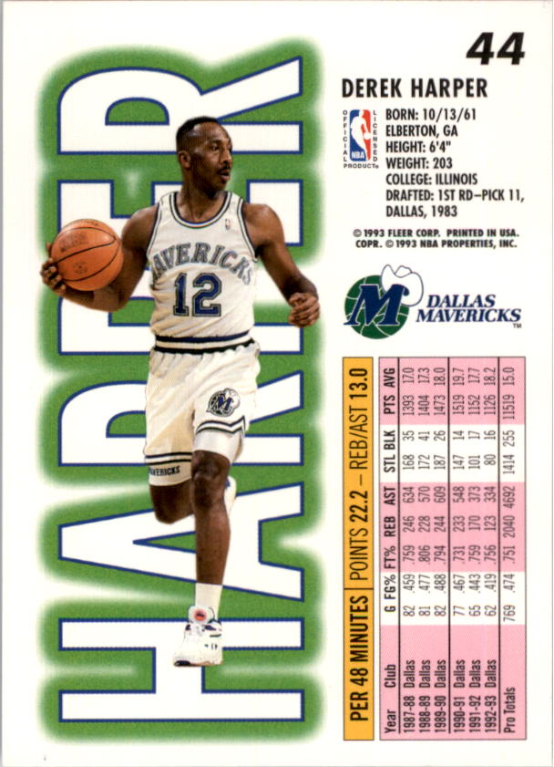 1993-94 Fleer Basketball Card Pick 1-250 - Picture 87 of 489