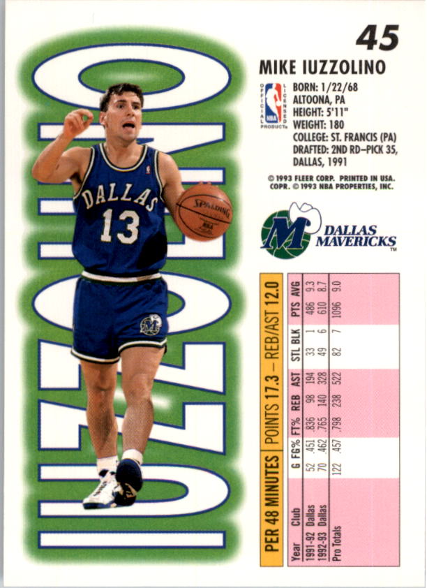 1993-94 Fleer Basketball Card Pick 1-250 - Picture 89 of 489
