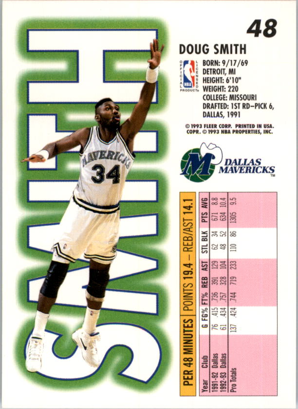 1993-94 Fleer Basketball Card Pick 1-250 - Picture 95 of 489