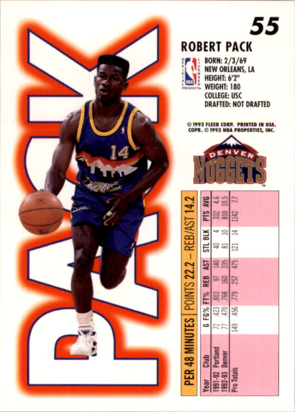 1993-94 Fleer Basketball Card Pick 1-250 - Picture 109 of 489