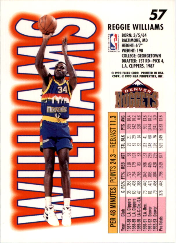 1993-94 Fleer Basketball Card Pick 1-250 - Picture 113 of 489