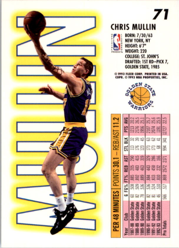 1993-94 Fleer Basketball Card Pick 1-250 - Picture 141 of 489