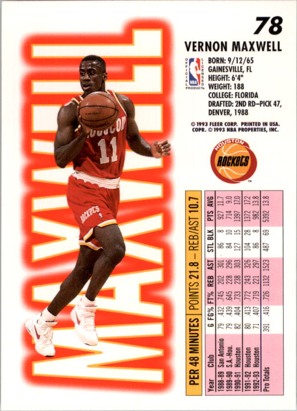 1993-94 Fleer Basketball Card Pick 1-250 - Picture 155 of 489