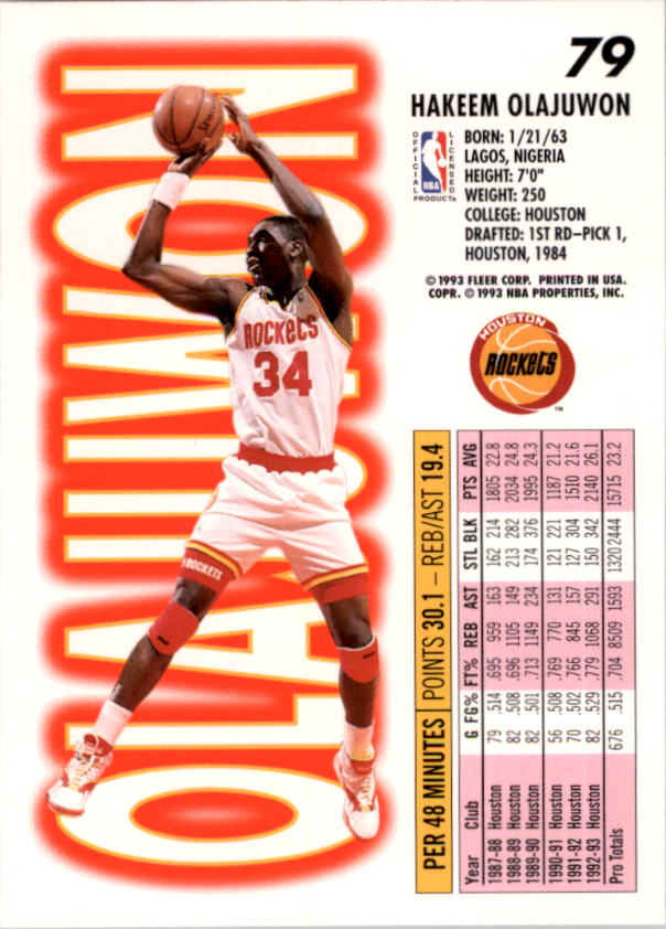 1993-94 Fleer Basketball Card Pick 1-250 - Picture 157 of 489