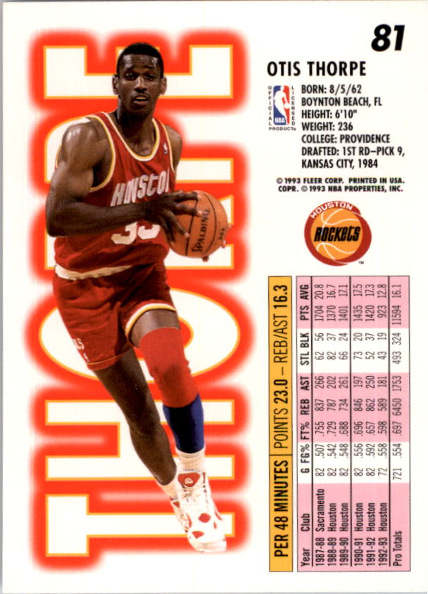 1993-94 Fleer Basketball Card Pick 1-250 - Picture 161 of 489