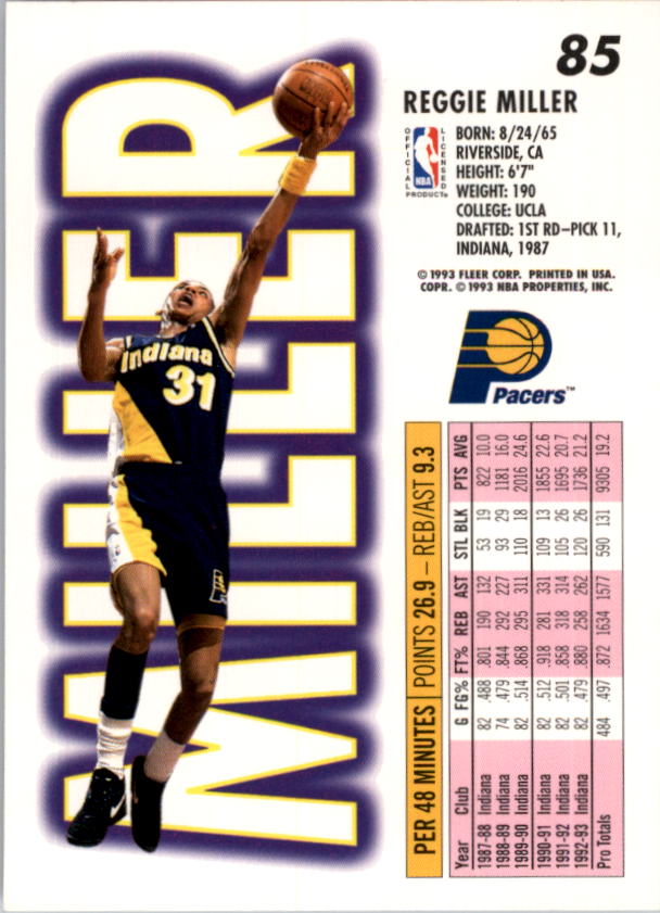1993-94 Fleer Basketball Card Pick 1-250 - Picture 169 of 489