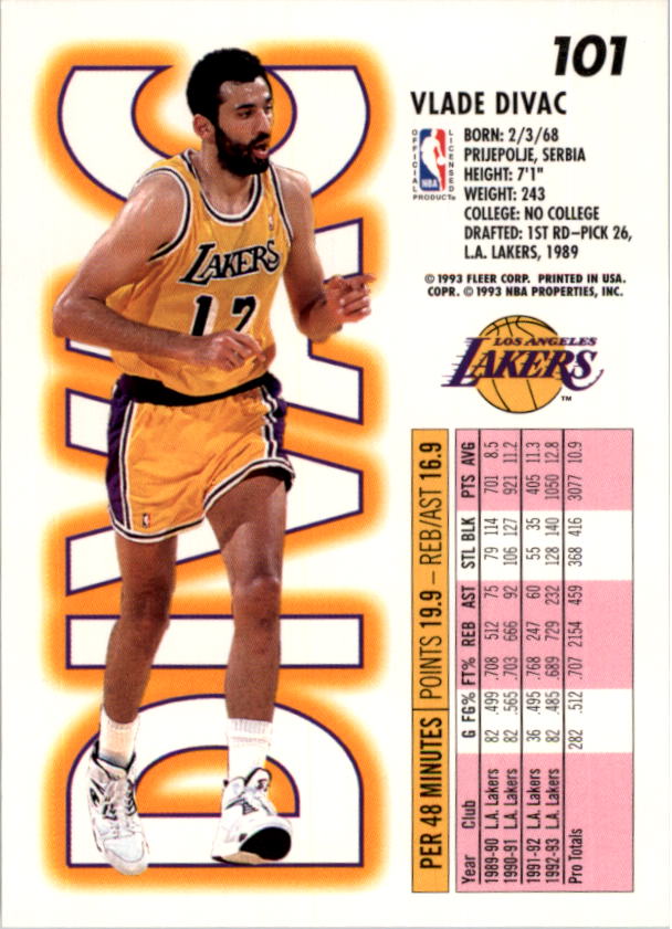 1993-94 Fleer Basketball Card Pick 1-250 - Picture 201 of 489