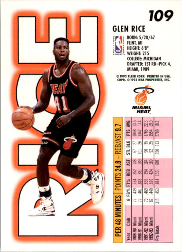 1993-94 Fleer Basketball Card Pick 1-250 - Picture 217 of 489
