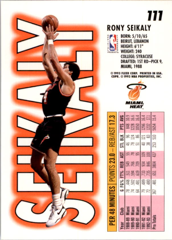 1993-94 Fleer Basketball Card Pick 1-250 - Picture 221 of 489