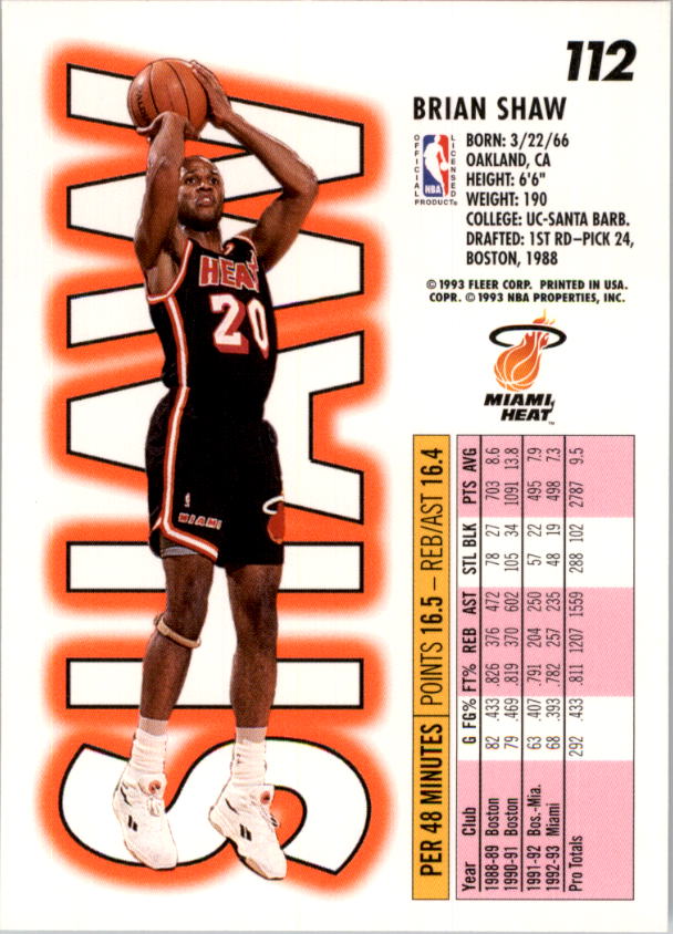 1993-94 Fleer Basketball Card Pick 1-250 - Picture 223 of 489