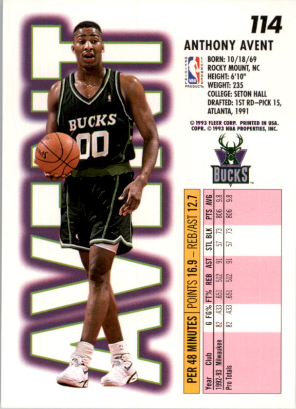 1993-94 Fleer Basketball Card Pick 1-250 - Picture 227 of 489