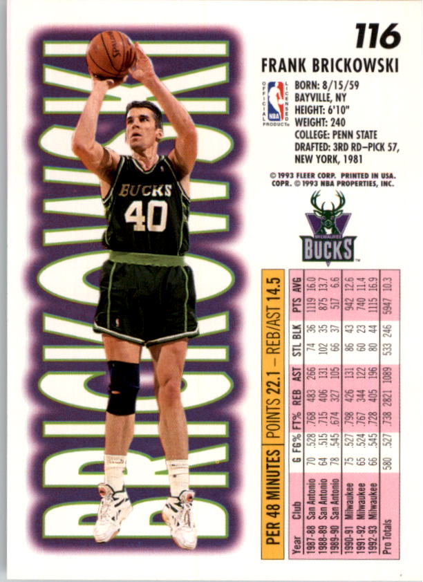 1993-94 Fleer Basketball Card Pick 1-250 - Picture 231 of 489